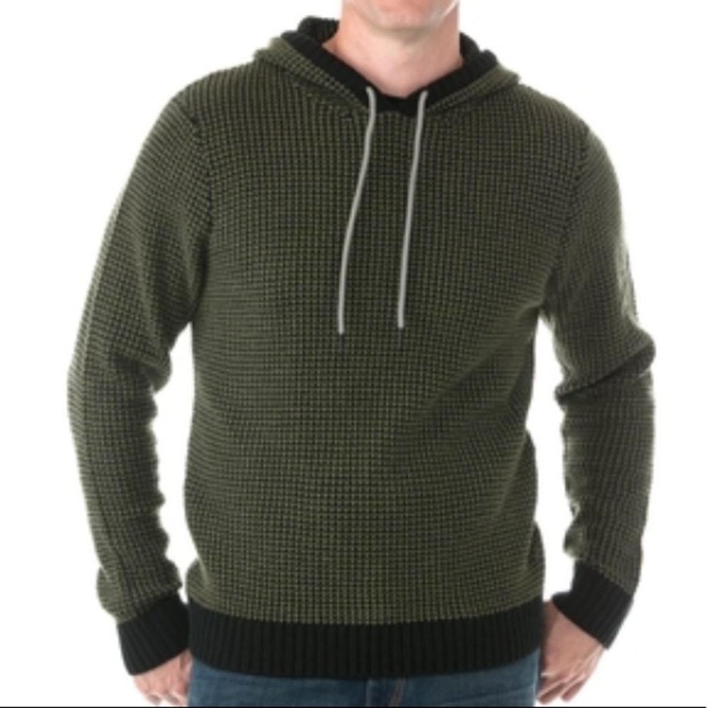 NWT Unionbay Men’s Juno Textured Army Green Hoodie - Picture 1 of 9